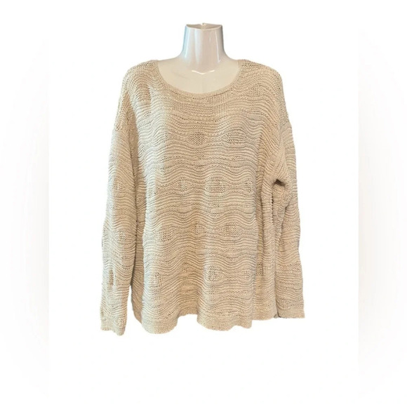J. Jill Cream Textured Knit Sweater - Picture 1 of 8